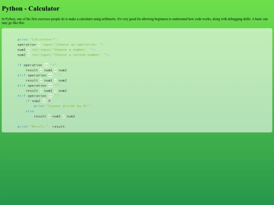 python/python-shell-calculator screenshot