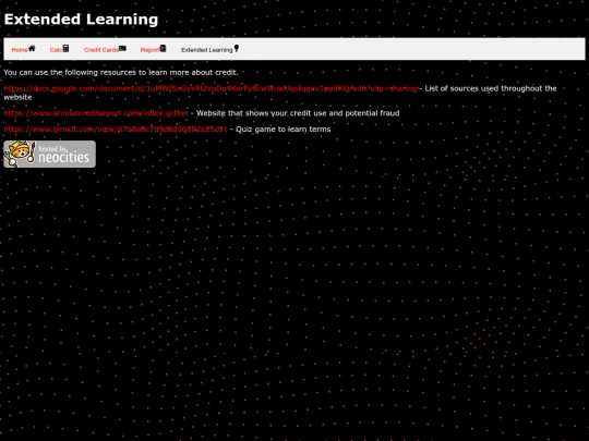links screenshot