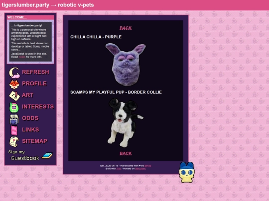 interests/v-pets/robots screenshot