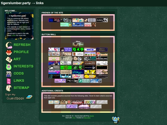 links screenshot