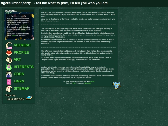 odds/print screenshot
