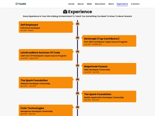 experience screenshot