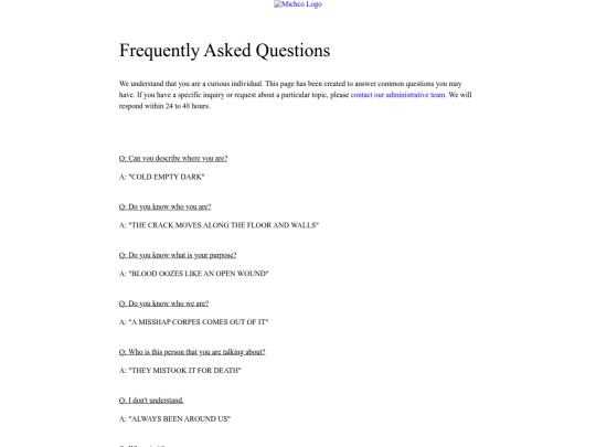 questions screenshot