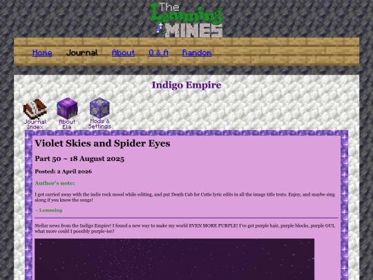journal/20260402_50_violet-skies-and-spider-eyes screenshot