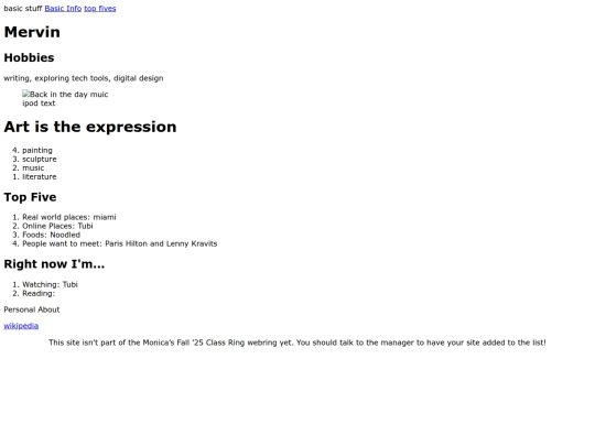 index screenshot
