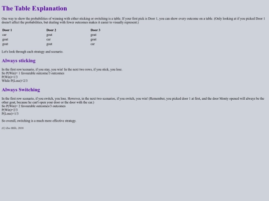 table screenshot