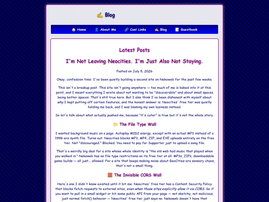 blog screenshot