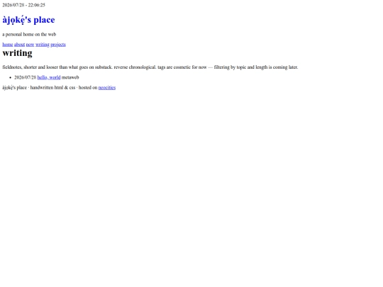 writing screenshot