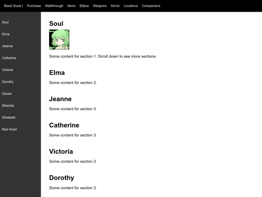 items screenshot