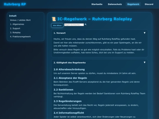 rules screenshot
