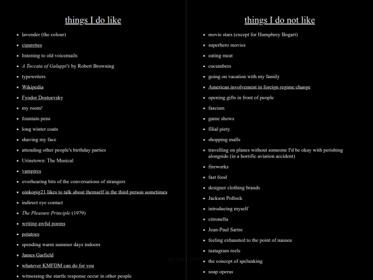 lists screenshot