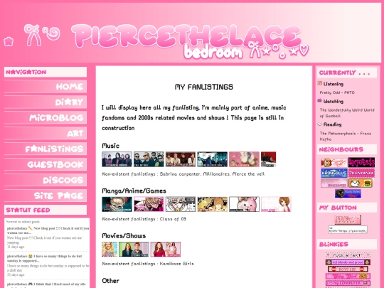 fanlistings screenshot