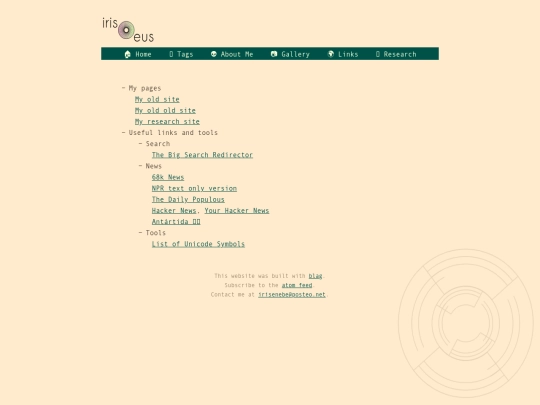 links screenshot