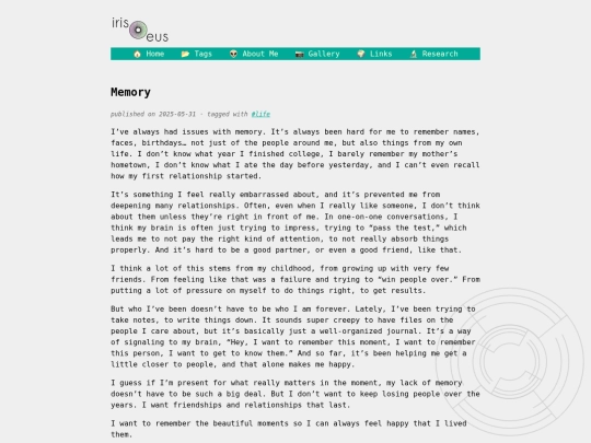 posts/memory screenshot
