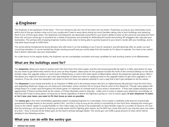 Engineer screenshot