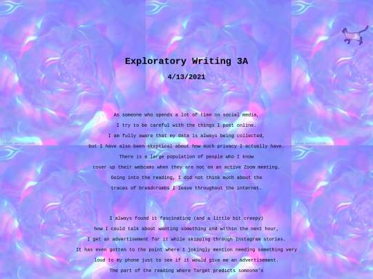 Exploratory Writing/ExploratoryWriting3A screenshot