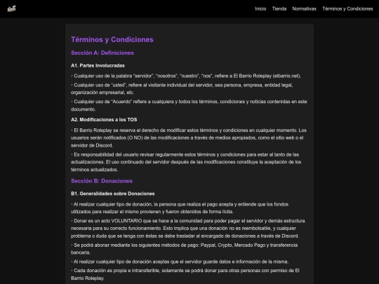 terminos screenshot