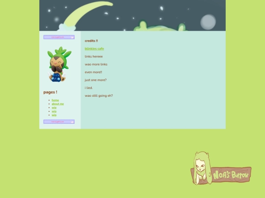 pages/credits screenshot