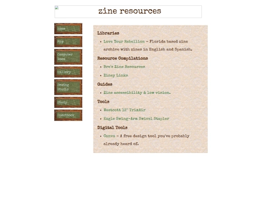 study/zine-resources screenshot
