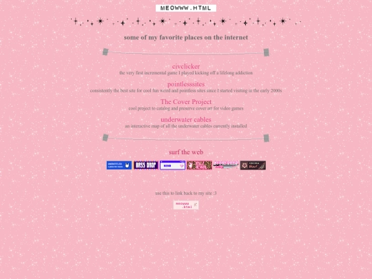 links screenshot
