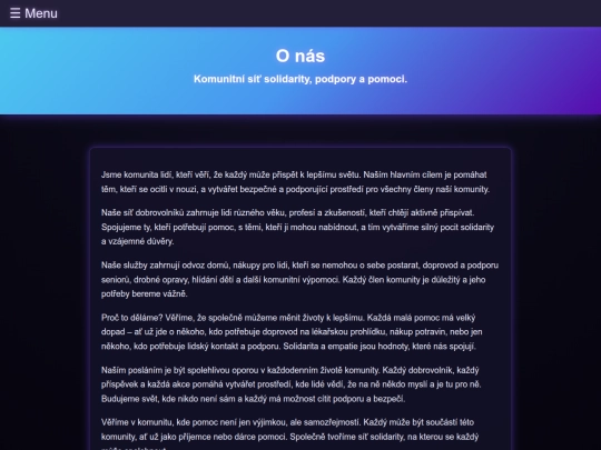 o-nas screenshot