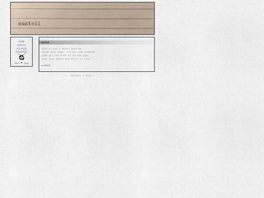 poetry/break screenshot