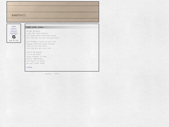 poetry/junelovesongs screenshot
