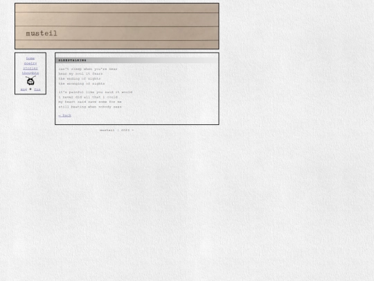 poetry/sleeptalking screenshot