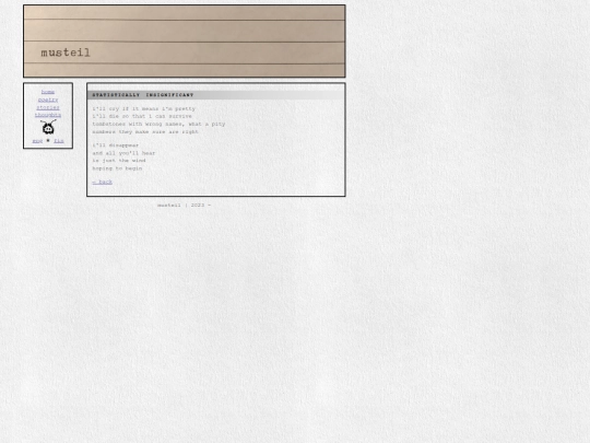 poetry/statistically screenshot