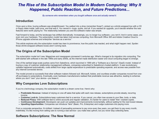 articles/subscriptions screenshot