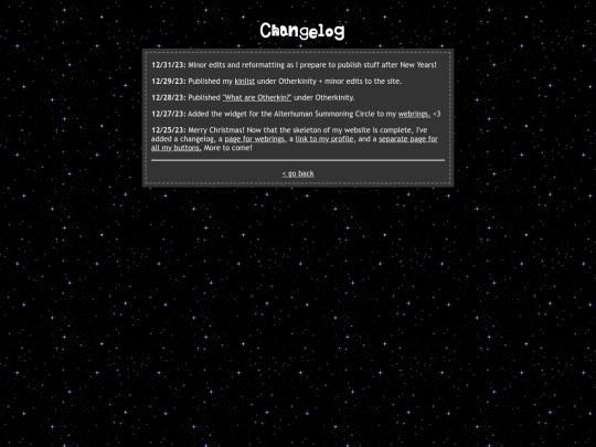 changelog screenshot
