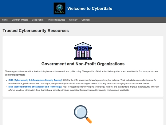 resources screenshot