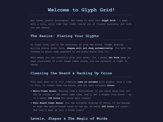 appsngames/glyphgridtest/help screenshot