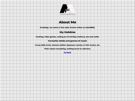 aboutme screenshot