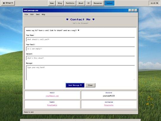 contact screenshot