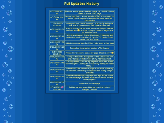 updates screenshot