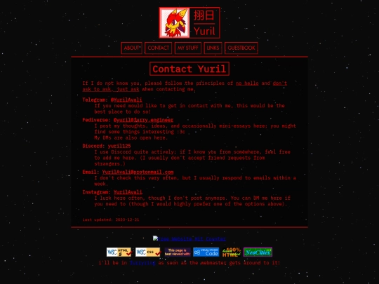 contact screenshot