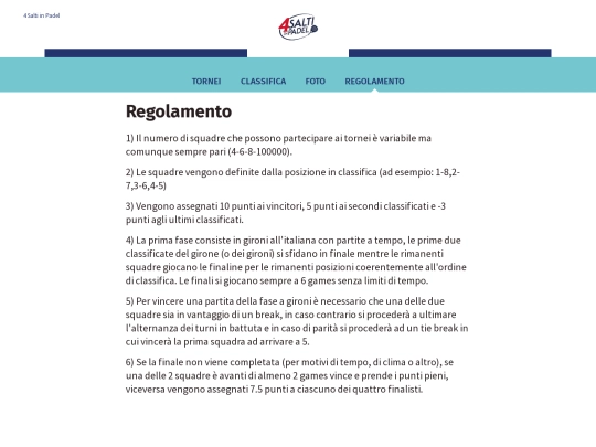 regolamento screenshot
