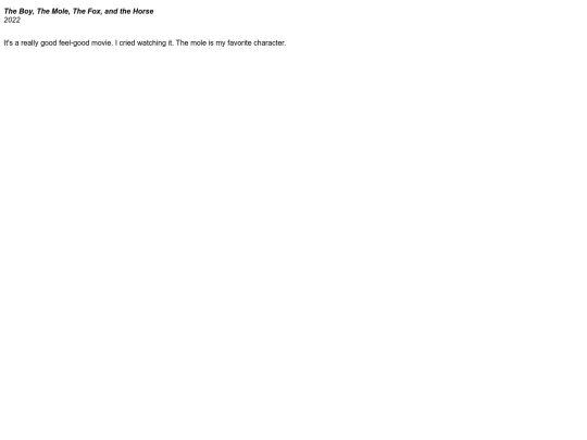 m_reviews/the_boy_the_mole_the_fox_and_the_horse screenshot