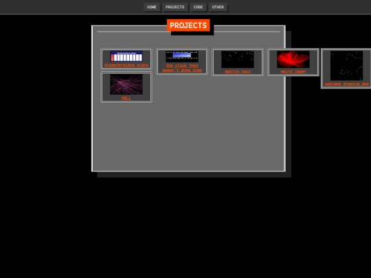 projects screenshot
