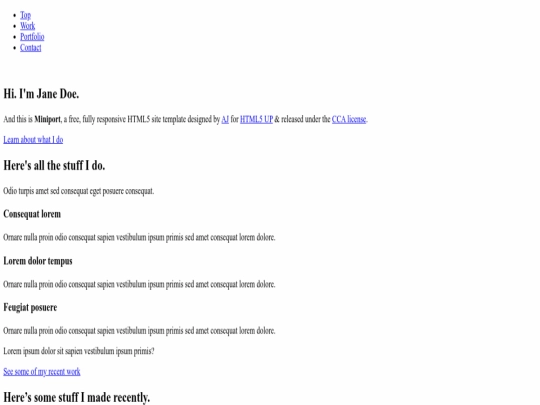 index screenshot