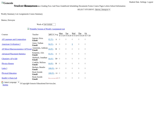 index screenshot