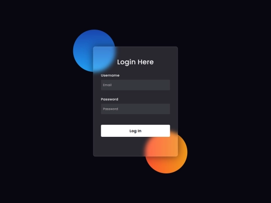 login screenshot