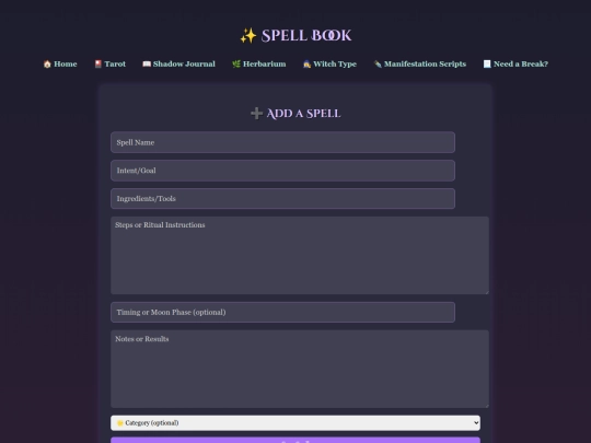 spells screenshot