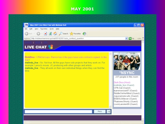 Pages/2001/May screenshot