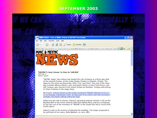 Pages/2003/September screenshot