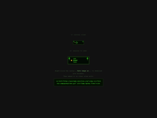 blinkie-campspookytrees screenshot