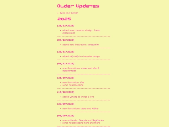 updates screenshot