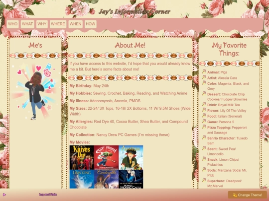 about-me screenshot