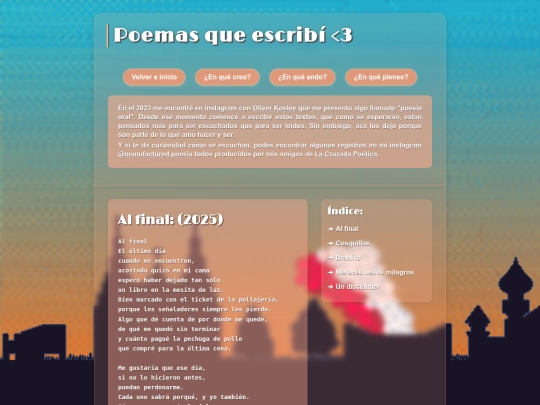 Manufactured/pages/poemas screenshot